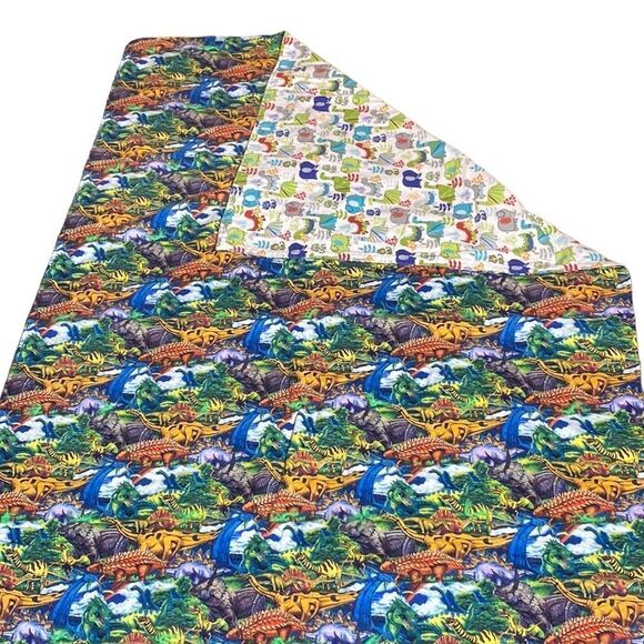 Handmade kids blanket dinosaurs quilt fun novelty - Picture 1 of 3